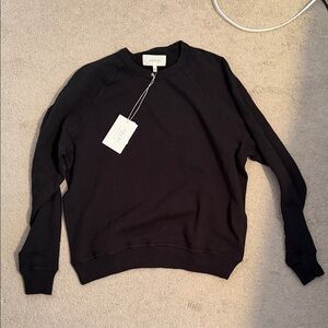 NWT the Great 1 Classic Crewneck Sweater in Black
